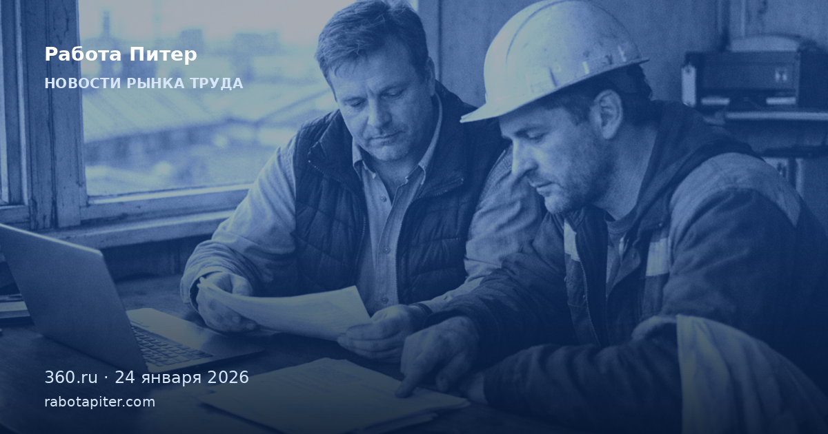 Рабочие профессии заняли 16% вакансий в Петербурге в 2025 году