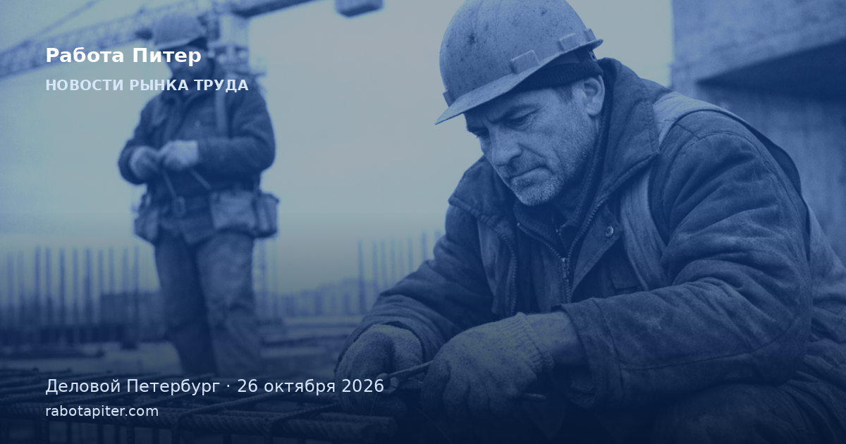Зарплата строителей в Петербурге выросла до 116,6 тыс. рублей
